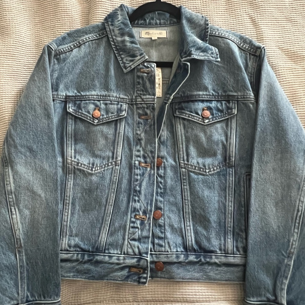 Madewell Classic Blue Denim Jacket, Woman’s Size Small